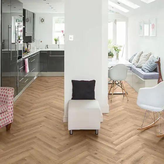 Herringbone LVT completed